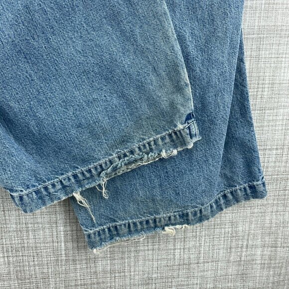 Abercrombie & Fitch Vintage Cargo Jeans Mens XLDistressed Blue *Flaw* 2916 - Picture 9 of 15